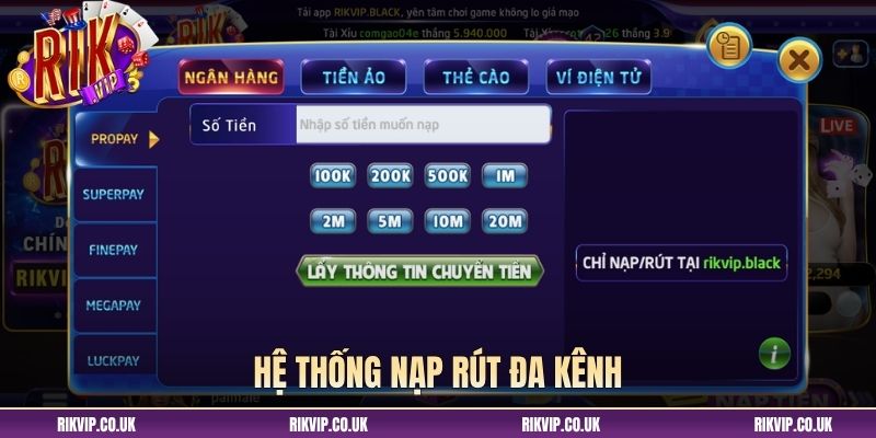 Hệ thống nạp rút đa kênh